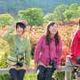 山ガールファッションに身をつつんで記念撮影