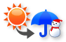 晴のち雨か雪